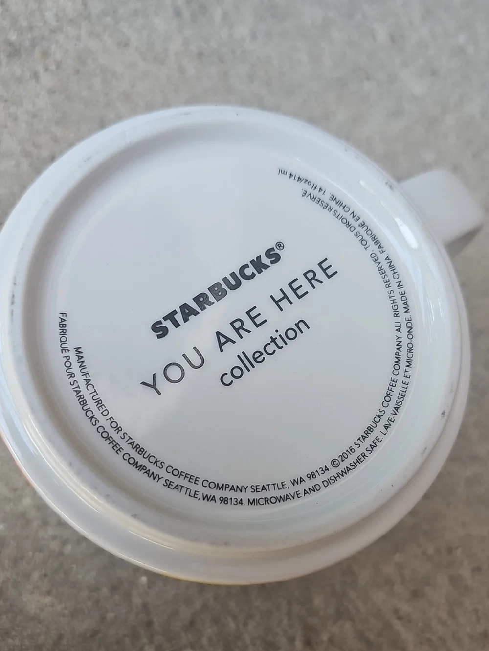 Starbucks Los Angeles California You are Here Coffee Mug 2016 City Collectible